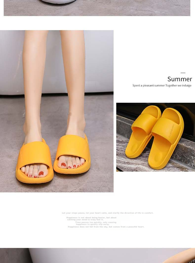 Huamei Jianbu Thick Sole Slippers Home Shower Bathroom Outdoor Non-Slip All-Season Sandals HM8888 10