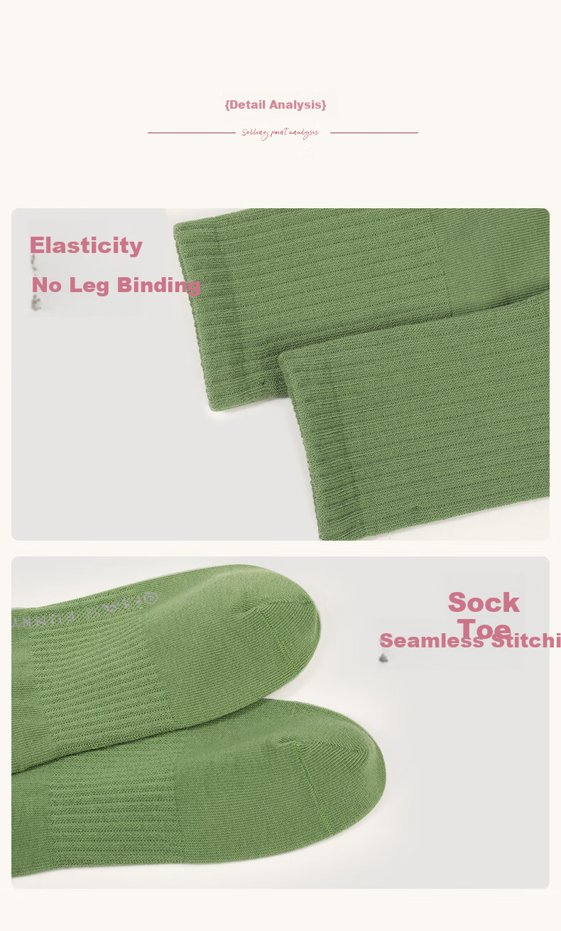 Zhiyouban Adult Dance Socks Unisex Modern Dance Socks Classical Dance Practice Mid-Calf Cotton Socks Ballet Dance Socks 10
