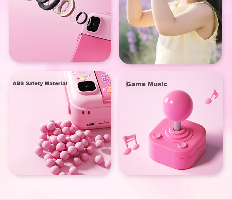 Yisirui Kids Camera Toy Birthday Gift for Ages 7-14 Printable Color Photos Instant Camera for Girls Ages 6-12 6