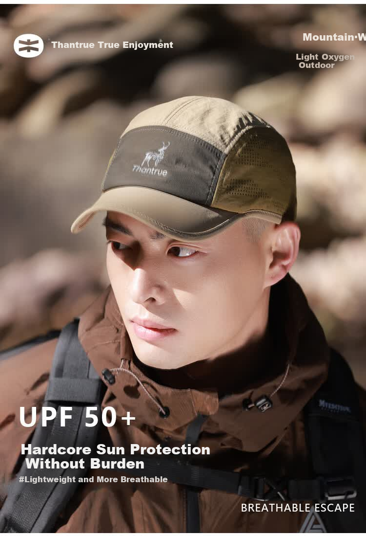 Zhenxiang Men's Spring Summer New Colorblock Baseball Cap Outdoor Sports Sun Protection UV Protection Duckbill Hat Y1121 1