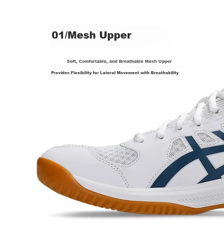 ASICS Upcourt 6 Men's Badminton and Table Tennis Multi-Sport Shoes 1071A104-100 Size 42 6