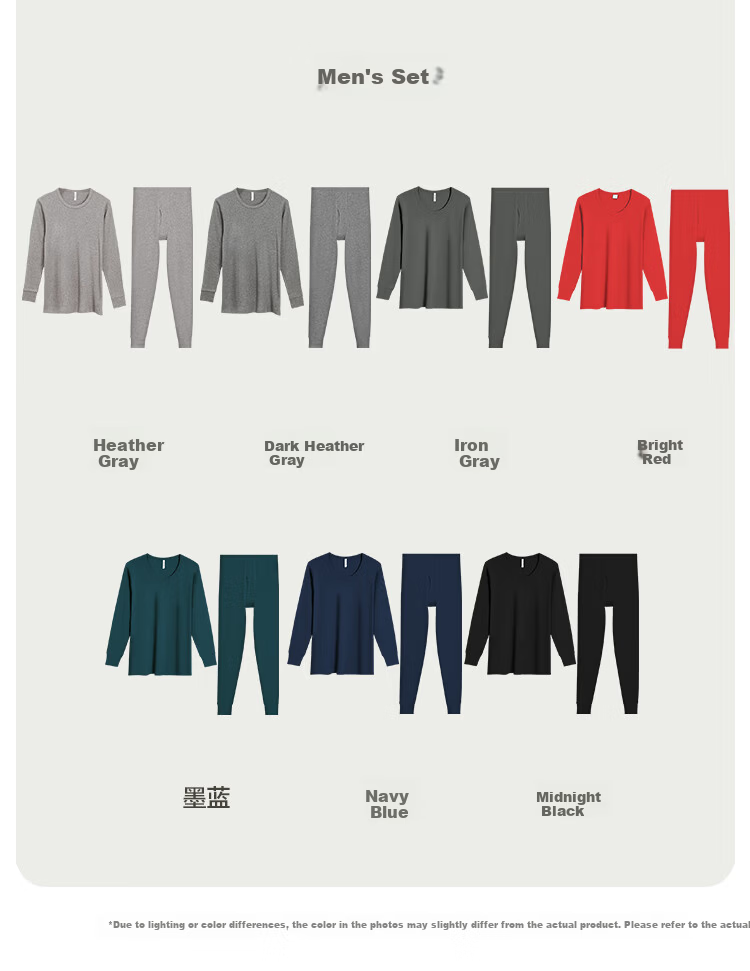 Hodo Men's Underwear, 7A Antibacterial Upgraded Pure Cotton, Red Zodiac Year Set, Round Neck Thin Base Layer Autumn Top And Pants 12