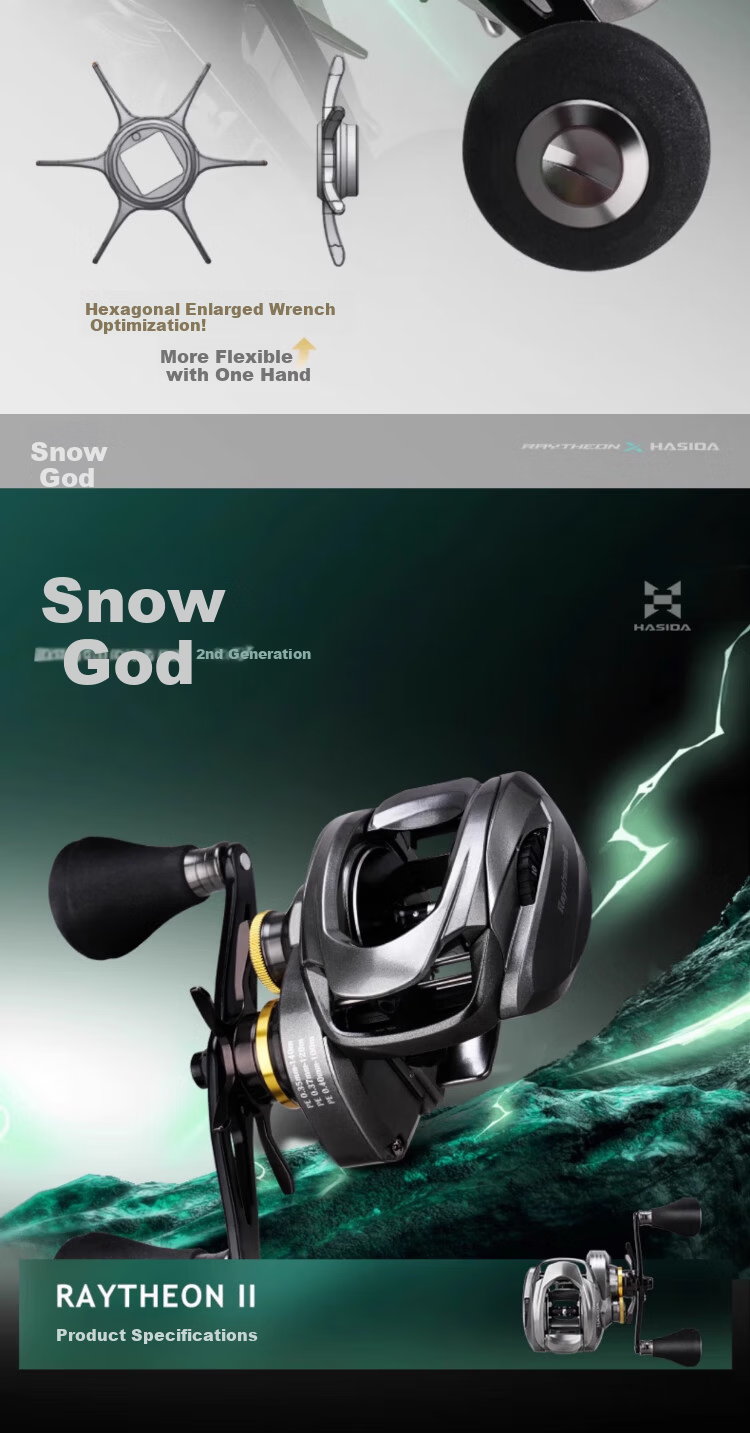 HISTAR Thor II Deep Cup Ultra-Light Long-Distance Metal Big Fish Casting Baitcasting Reel Left-Handed [All-Metal Anti-Seawater] 10