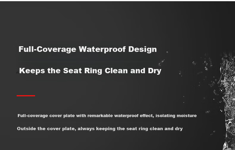 MICOE Toilet Seat Universal Household Water-Flushing Toilet Ring Accessories Squat Toilet Cover Plate Thickened Slow-Close Squat Toilet Seat Ring 18