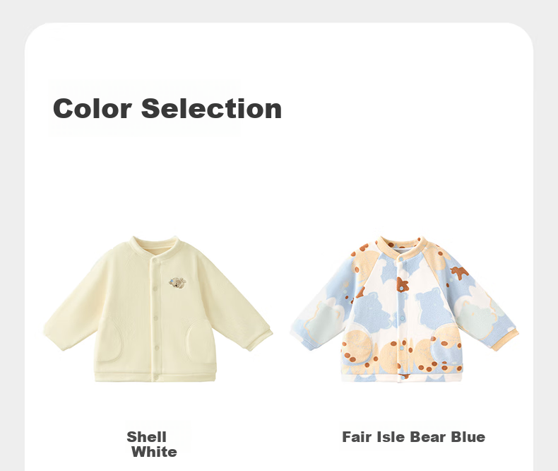 Babycare Children's Jacket, Baby Coat with Fleece Lining, Autumn And Winter Warmth, Feierdao Little Bear Blue, Size 100 4