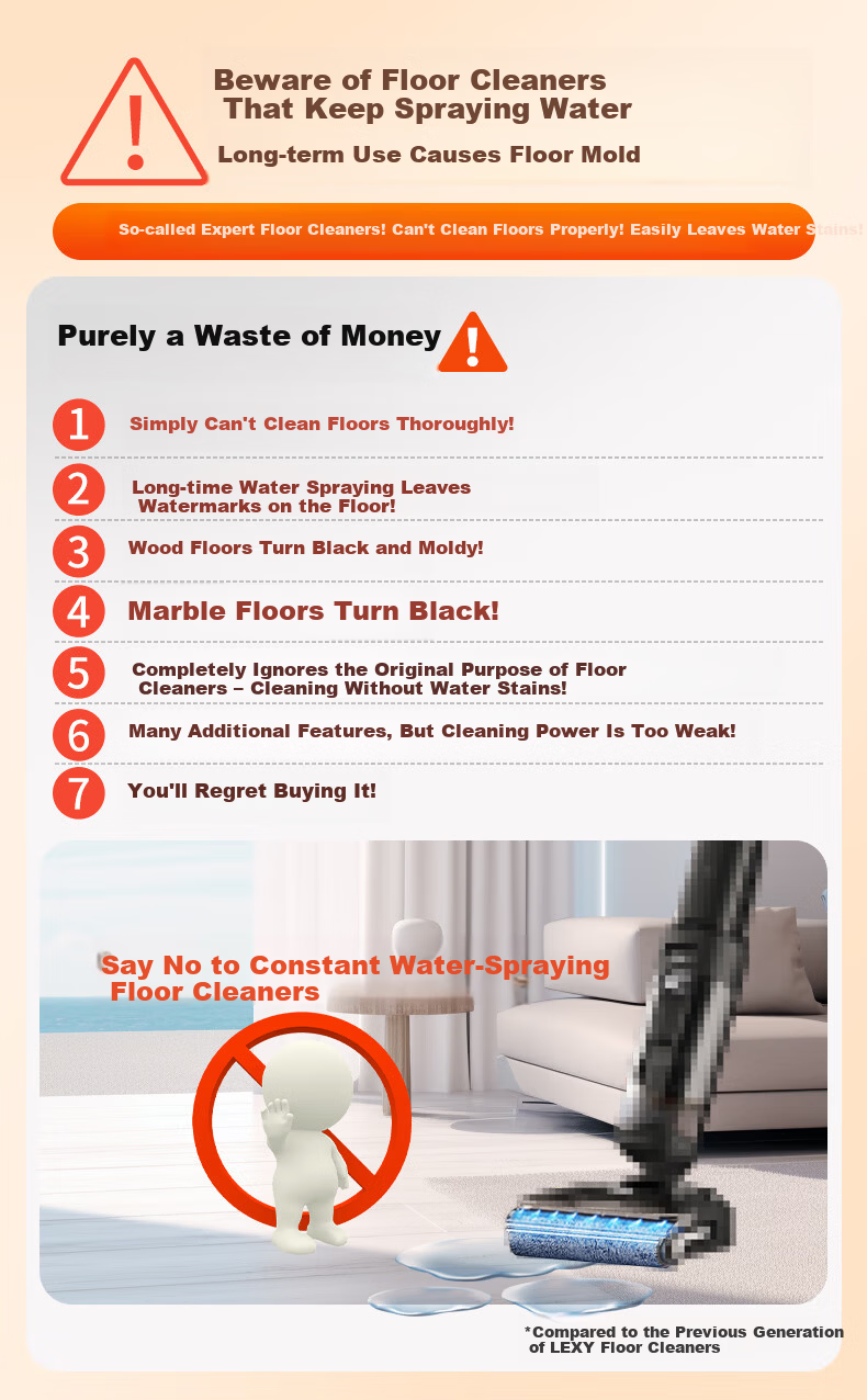 LEXY Sirius L6 Floor Washer Vacuum Cleaner New Arrival JD Self-operated Home Use Mite Removal 4-in-1 Automatic Cleaning 3
