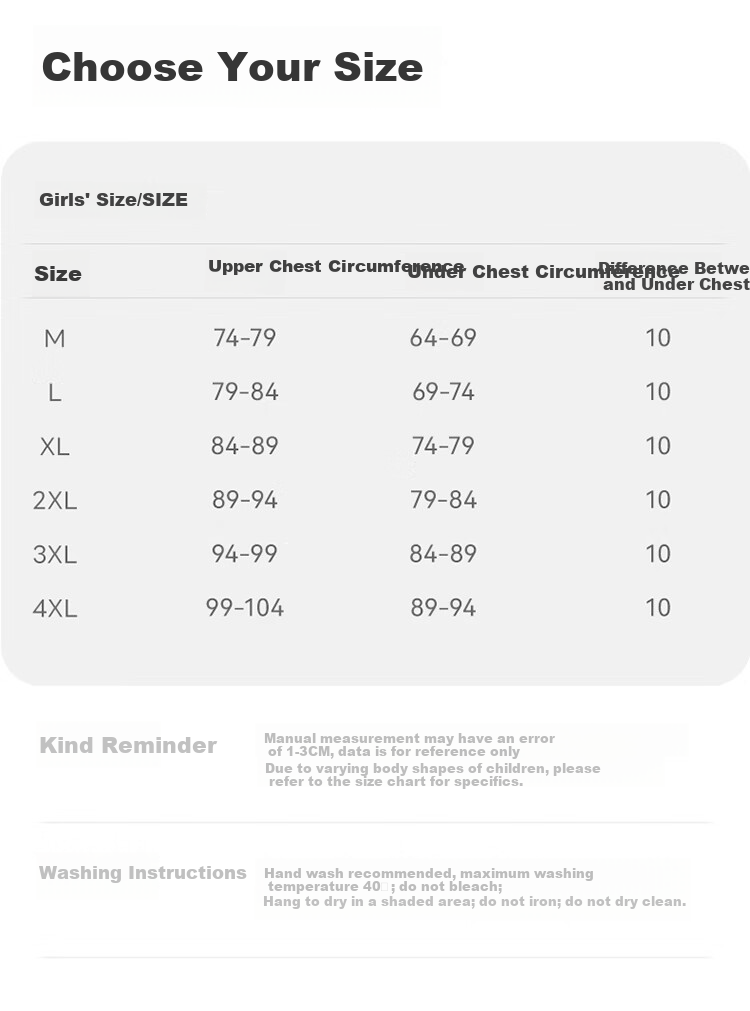 Hongdou Girls Bra Student Stage 2-3 Development Period Underwear High School Youth Sports Shockproof Breathable Vest 7