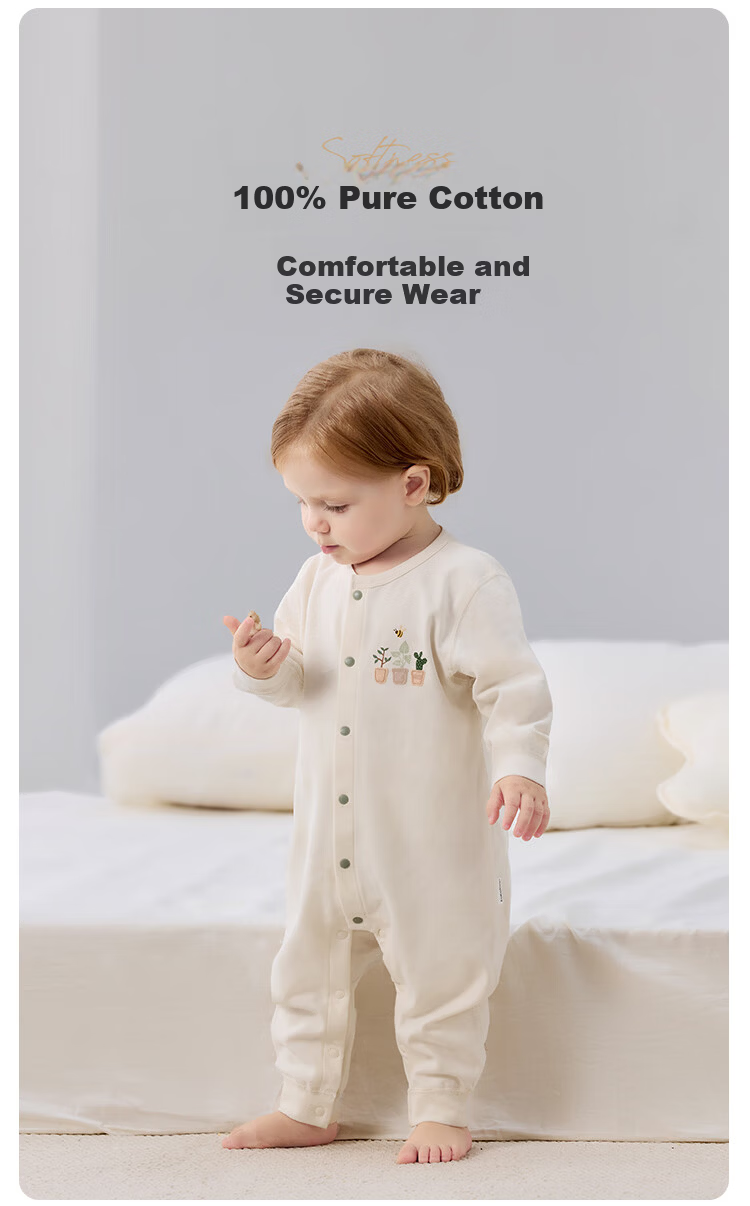 Babylove Baby Romper Spring and Autumn Cotton Jumpsuit Unisex Infant Crawling Suit Toddler Clothes Autumn Wear 1