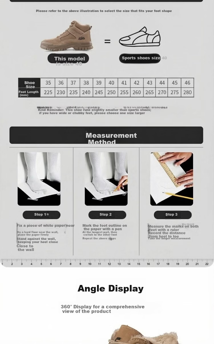 JUNBU Men's Steel Toe Safety Shoes Anti-Smash Anti-Puncture Lightweight Comfortable Durable Work Site Safety Shoes 3115L Size 45 17