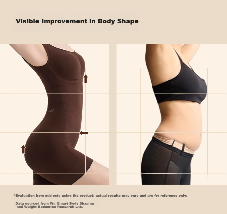 Wu Qingyi [Sun Yi Same Style] Essential Oil Body Sculpting Suit Strong Abdomen Shaping Hip Lifting Shapewear Bodysuit Meteorite Black L 8