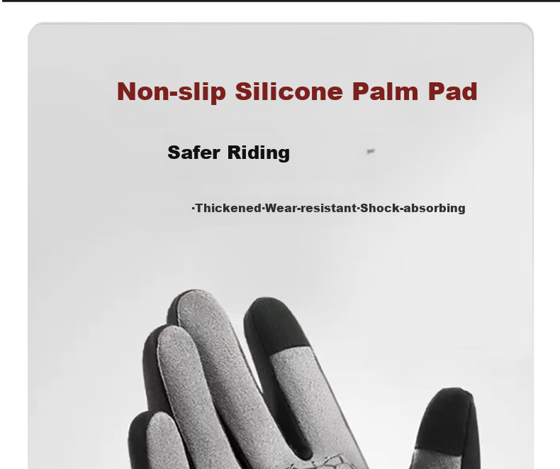 Woodpecker Winter Cycling Gloves Unisex Outdoor Touchscreen Waterproof Windproof Warm Fleece Lined Sports Gloves for Motorcycle and Electric Bike 9