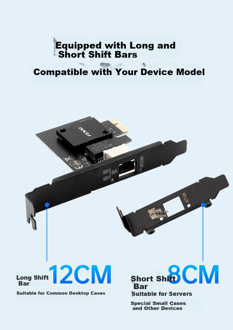 Fenvi 10G PCI-E Wired Network Card AQC113 Desktop NAS Server Gaming Ethernet RJ45 High-Speed Expansion Card 9