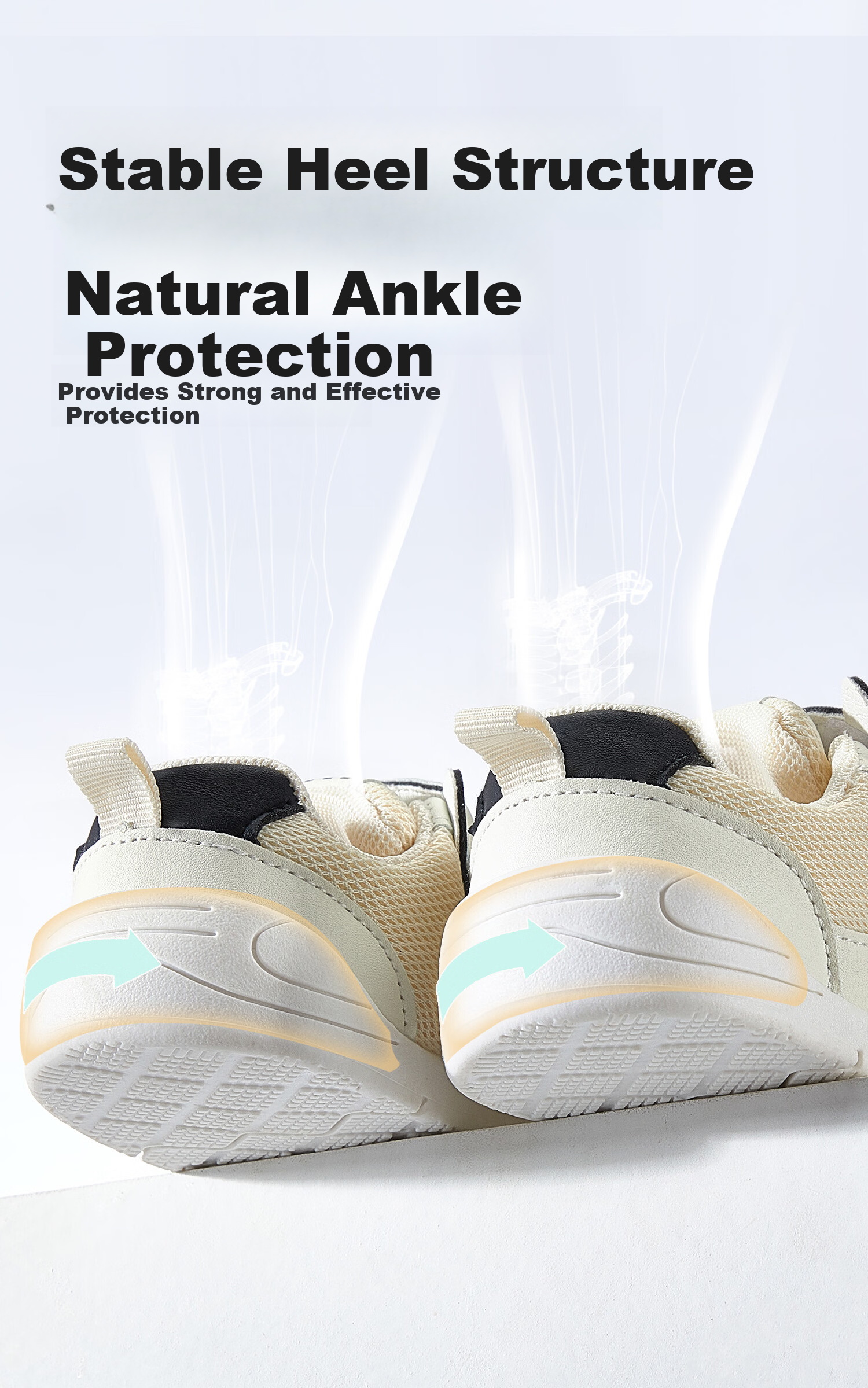 More Rabbit Functional Shoes Spring and Autumn New Baby Walking Shoes for Boys 0-2 Years Old Girls Stable Waterproof Learning Shoes 7
