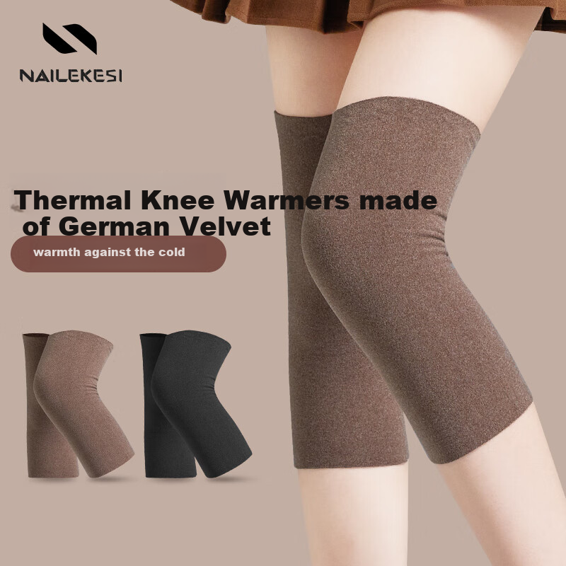 NAILEKESI N Knee Warmers for Women, Thermal Knee Support for Arthritis, Postpartum Leg Socks, Cold Protection Sleeve