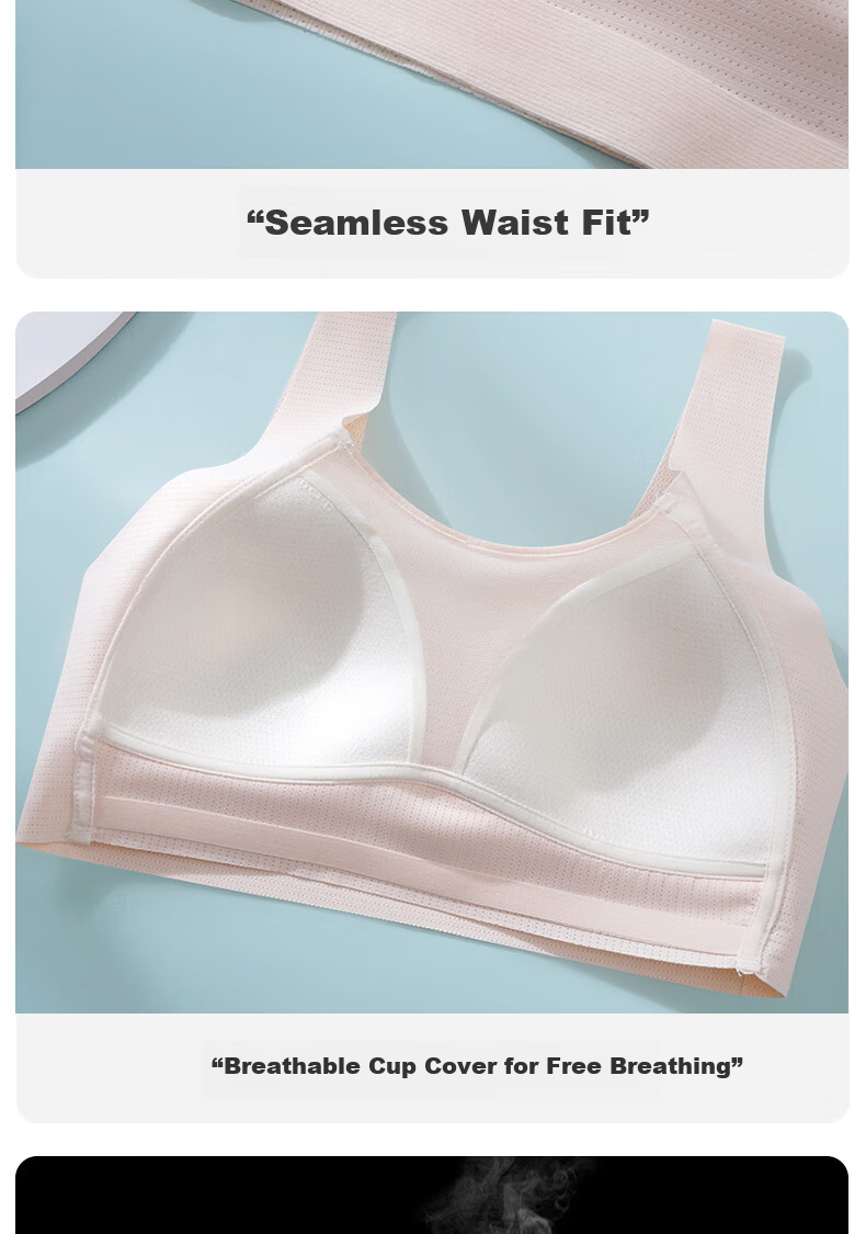 Xueqiman Developmental Period Girls Seamless Vest Underwear for Middle and High School Students 9