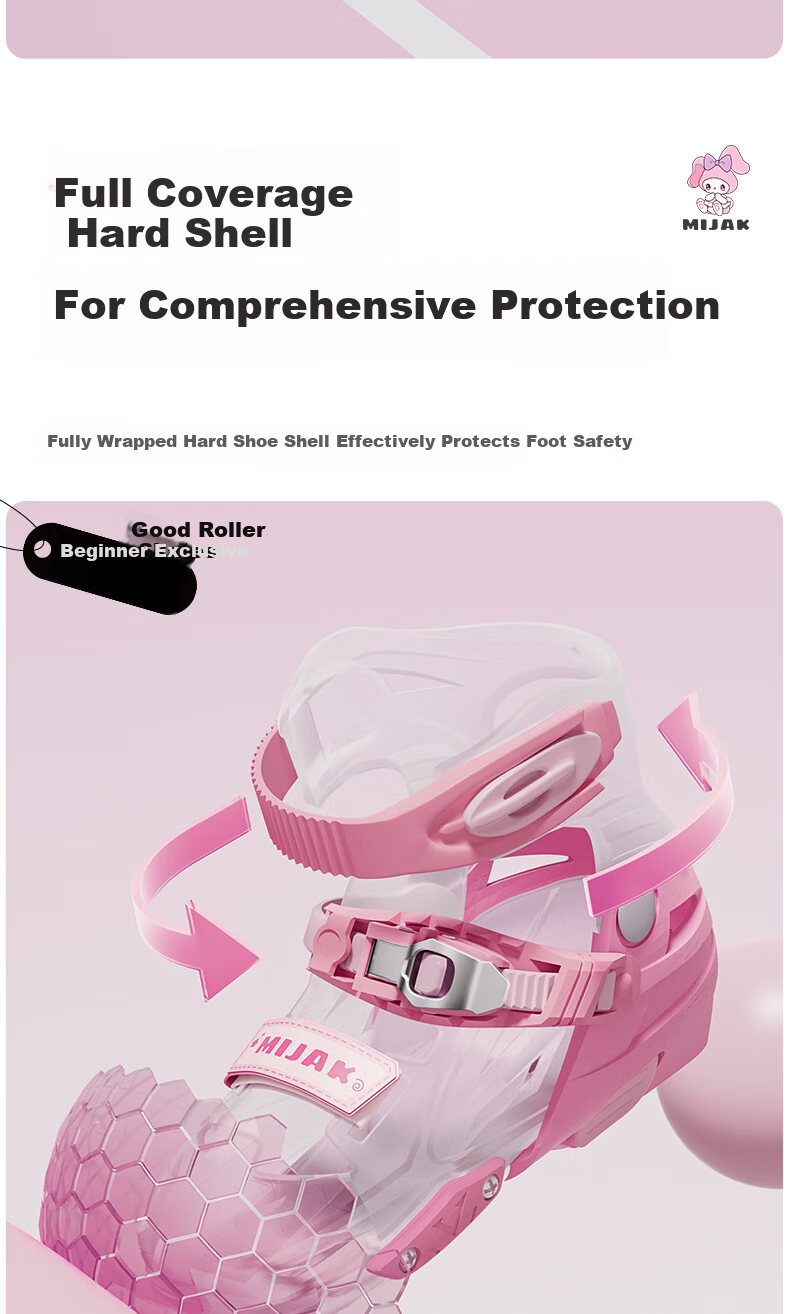 Kids Balance Roller Skates Inline Skates for Girls Boys Ages 3-12 Full Flashing Set Gift 9