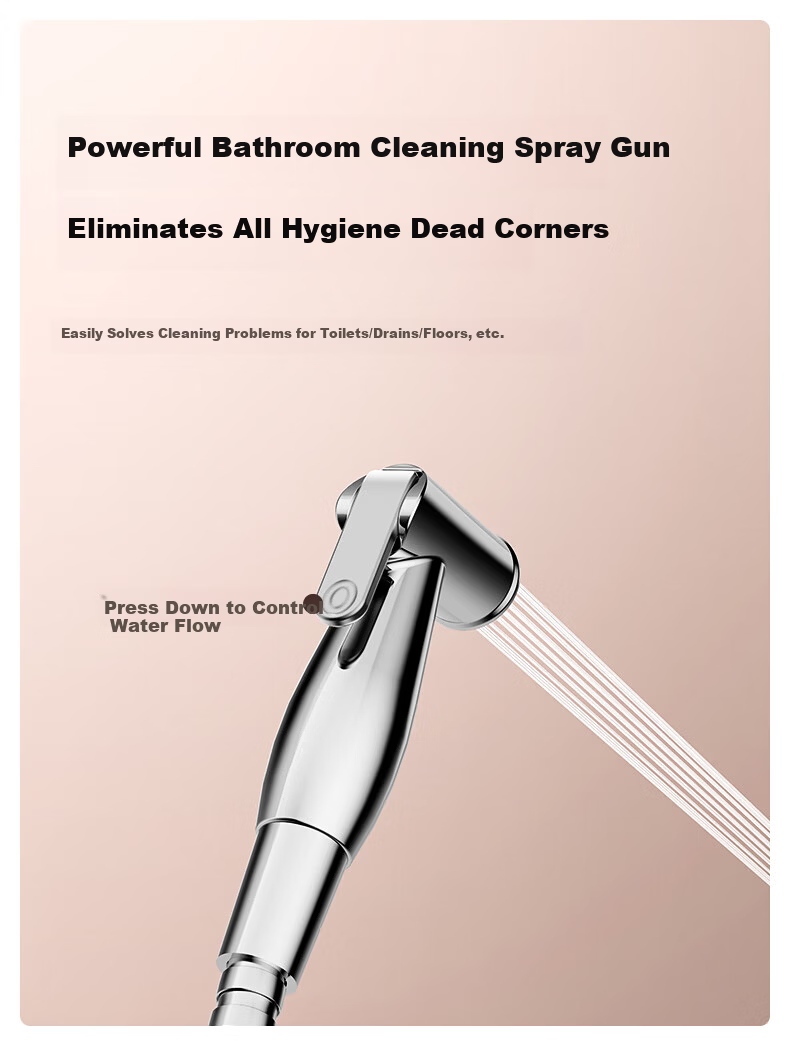 JOMOO Bright Silver Integrated Lifting Silicone Descaling Three-Function Split Shower Set Spray Gun Model 35324-592/1B-1 17