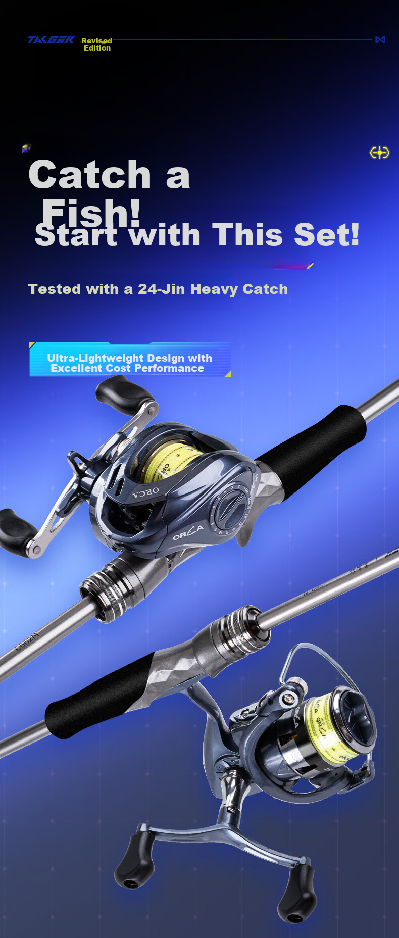 Taigek Leather Edition Universal Fishing Lure Rod Ultra-Light M Action Carbon Fiber Beginner Long Cast Rod 1.8m Gun Handle Water Drop Left-Handed Set 1