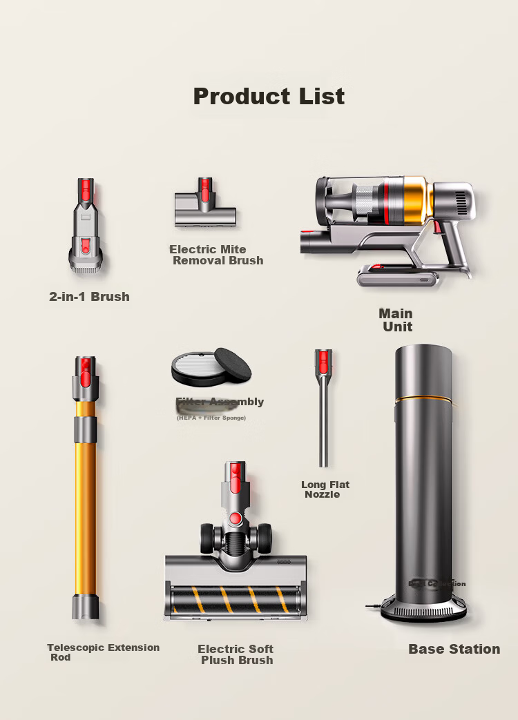 Puppy S005 Ultra Self-Dust Collection Cordless Handheld Vacuum Cleaner High Suction Power for Home【10S Quick Dust Collection 100 Days No Dust Emptying】Suitable for Pet Hair and Mattress Mite Removal 21