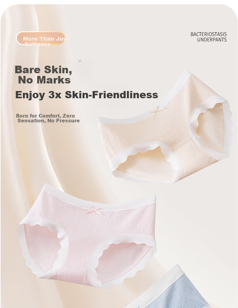 Langsha Girls' Cotton Briefs for Children, Junior High School, Triangle Underwear, Mid to Large Size, Developmental Stage, Class A 1