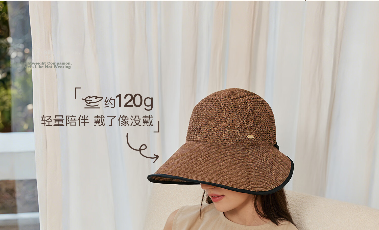 Siggi Women's Summer Sun Hat Straw Hat Wide Brim Foldable UV Protection Face Slimming Versatile Travel Sun Hat 5