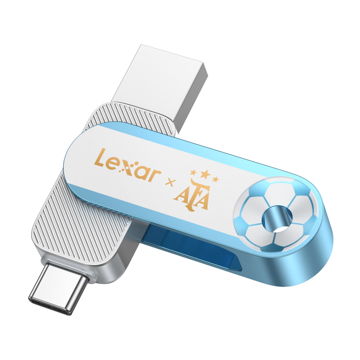 Lexar Macy's No.10 Legend Custom Limited Edition 128GB USB 3.2 Type-C Flash Drive D500 Dual Interface for Mobile and PC 400MB/s Read Speed Champion's Choice