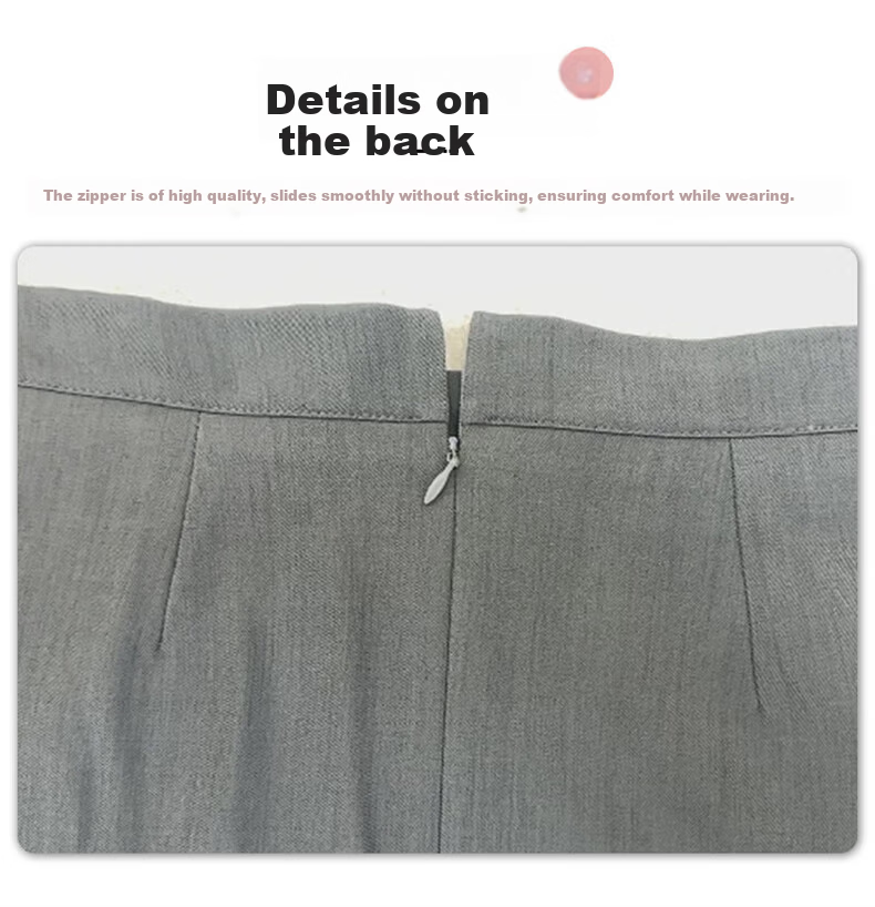 Langsha Women's Suit Pencil Skirt 2025 Autumn New High-Waist Slim Fit Office A-Line Mini Skirt 6