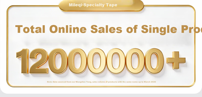 Mileqi Strong Double-Sided Tape, High Adhesion, No Residue, Wedding and Home Decoration, Carpet Fixing Anti-Slip Yellow 30mm x 10m [1 Roll] 4
