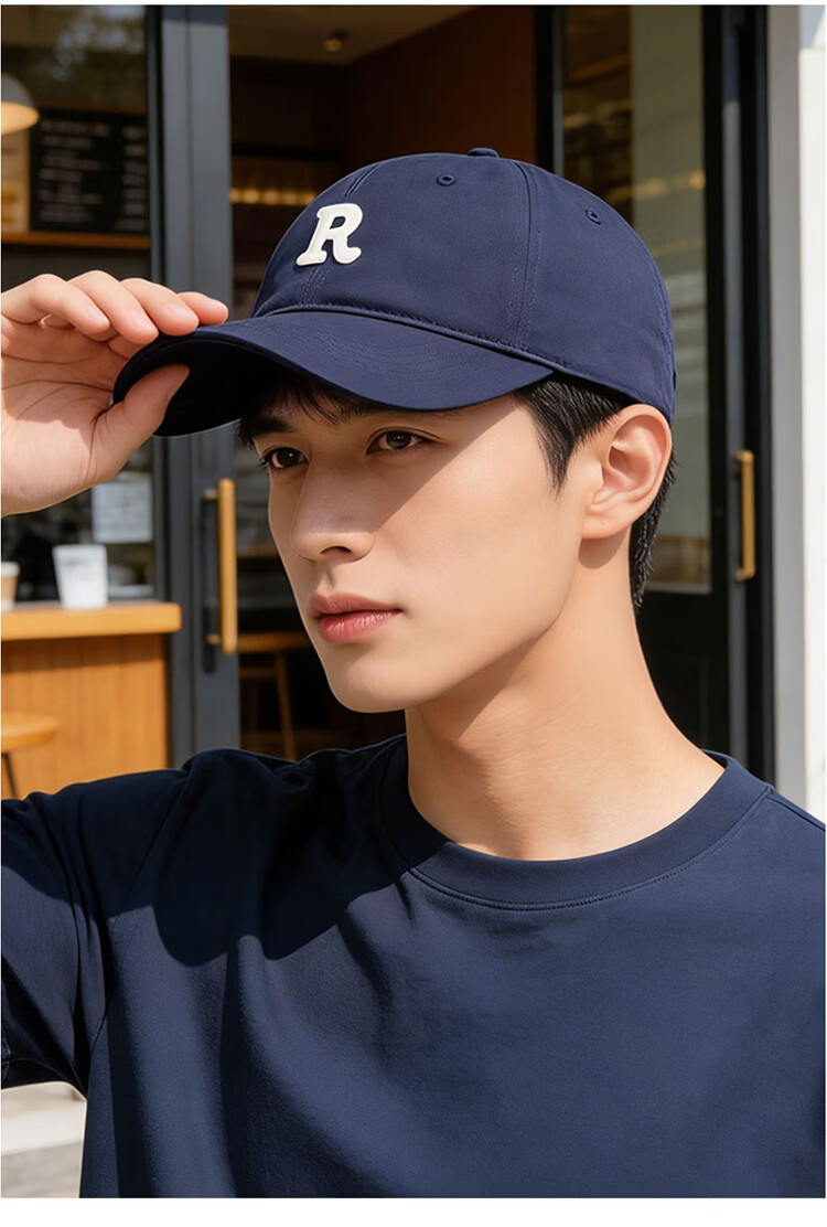 Dussena Embroidered Baseball Cap Duckbill Hat Women's Wide Brim Large Face Slimming Men's New Sun Protection Fashion Korean Style 17