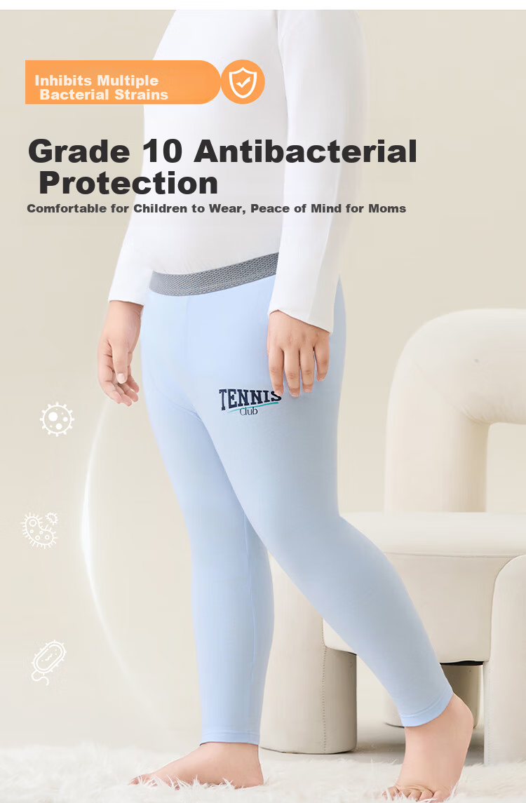 MiiOW Plus Size Children's Pure Cotton Thermal Long Johns Boys' Autumn and Winter Thickened Cotton Warm Pants 3