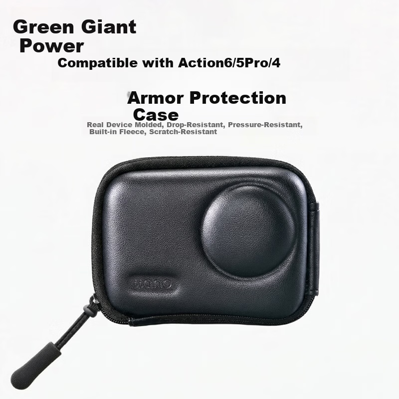 Llano DJI Action6/5Pro/4/3 Storage Bag Compatible with FeiyuTech 360 Ace Pro 2/GoPro Body Protective Case Portable Scratch-Resistant Sports Camera Accessories
