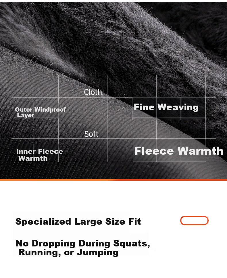Afandi Black Plus Size Thermal Leggings for Women Autumn Winter High Waist Tummy Control Slimming Anti-Snag Wearable Tights 4