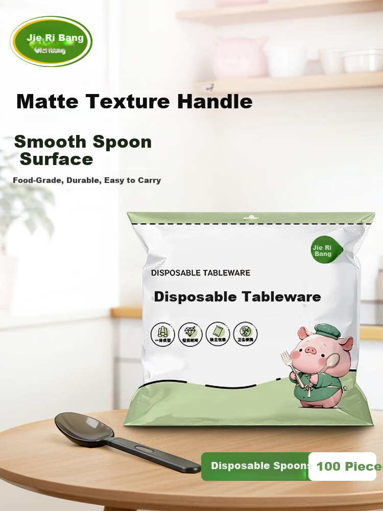 Jieribang Disposable Forks Individually Packaged 200pcs Thickened Household Plastic Food-Grade Cake Dessert Fruit Forks 2