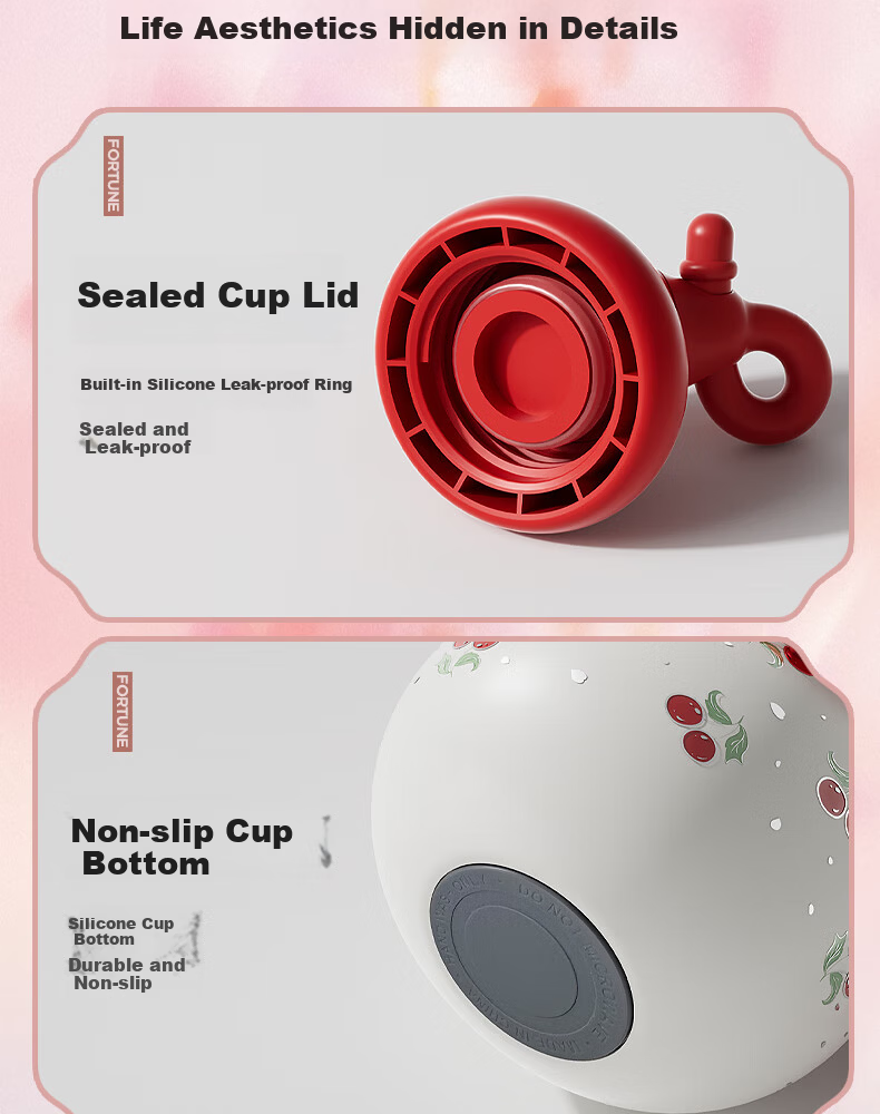Sidomi Insulated Water Bottle for Women Gourd Shape Double Drinking 316 Stainless Steel High-Value Practical 520 Valentine's Day Birthday Gift 14