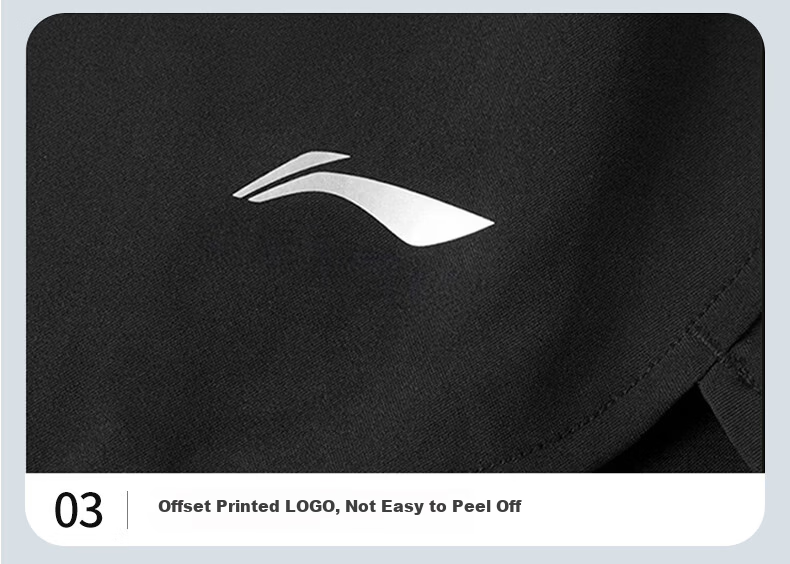 Li-Ning Men's Summer Sports Shorts Marathon Quick-Dry Running Fitness Outdoor Ice Silk Beach 2-in-1 Sports Pants 36
