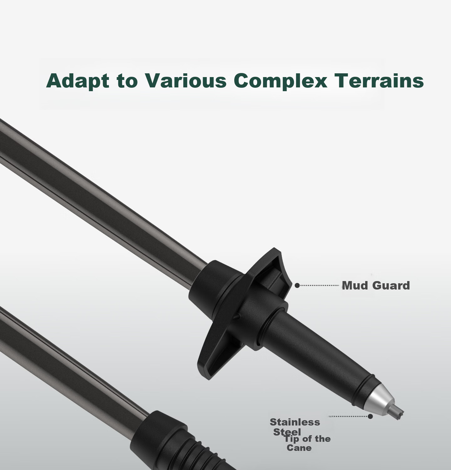 Keep Carbon Fiber Ultra-Light Telescopic Outdoor Hiking Pole, Mountain Climbing Equipment, Walking Stick for Elderly And Childre 25