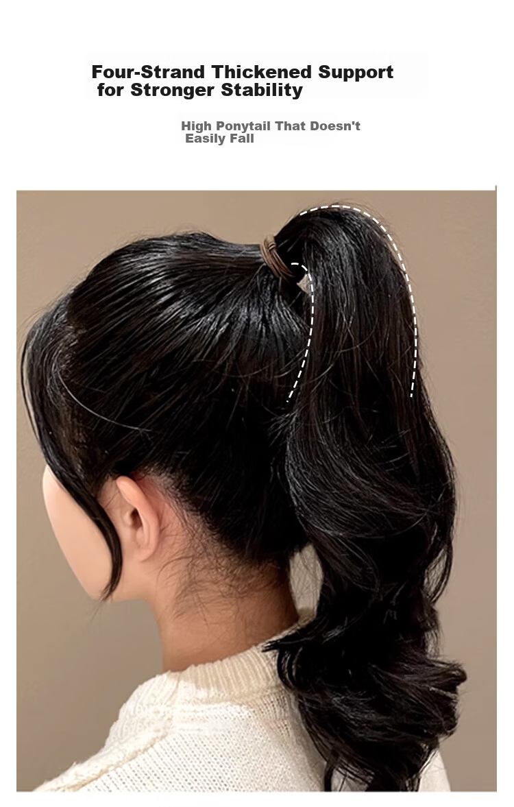 Meifuyu High Elasticity Four-Strand Thin Hair Ties 20 Pieces Elastic Hair Bands Hair Ropes MF8522 7