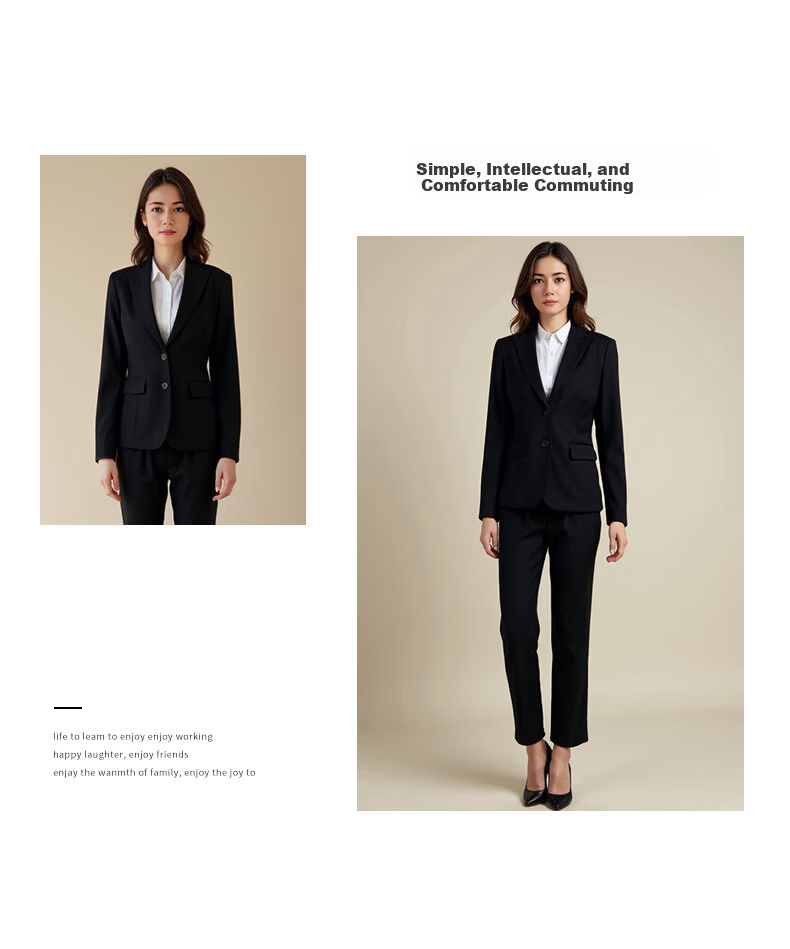 ROMON Women's Slim Fit Business Suit Jacket Professional Office OL Interview Work Commuter Blazer 11