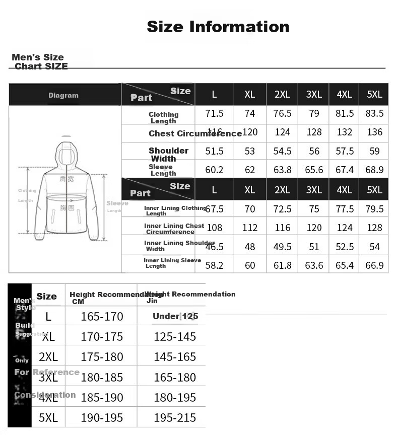 FAIRWHALE Men's Outdoor Sports 3-in-1 Jacket Autumn Winter Casual Hiking Coat Black XL 3
