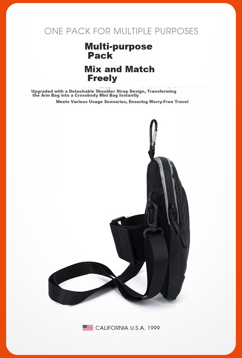 TFO 6th Generation Sports Arm Bag Crossbody Phone Bag Fitness Running Arm Pouch G9202314 Gray 4