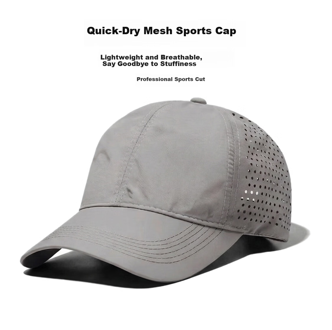 Yu Xiaoduo Quick-Dry Mesh Breathable Baseball Cap Running Sports Unisex Waterproof Sun Protection Dark Navy Dad Hat 2