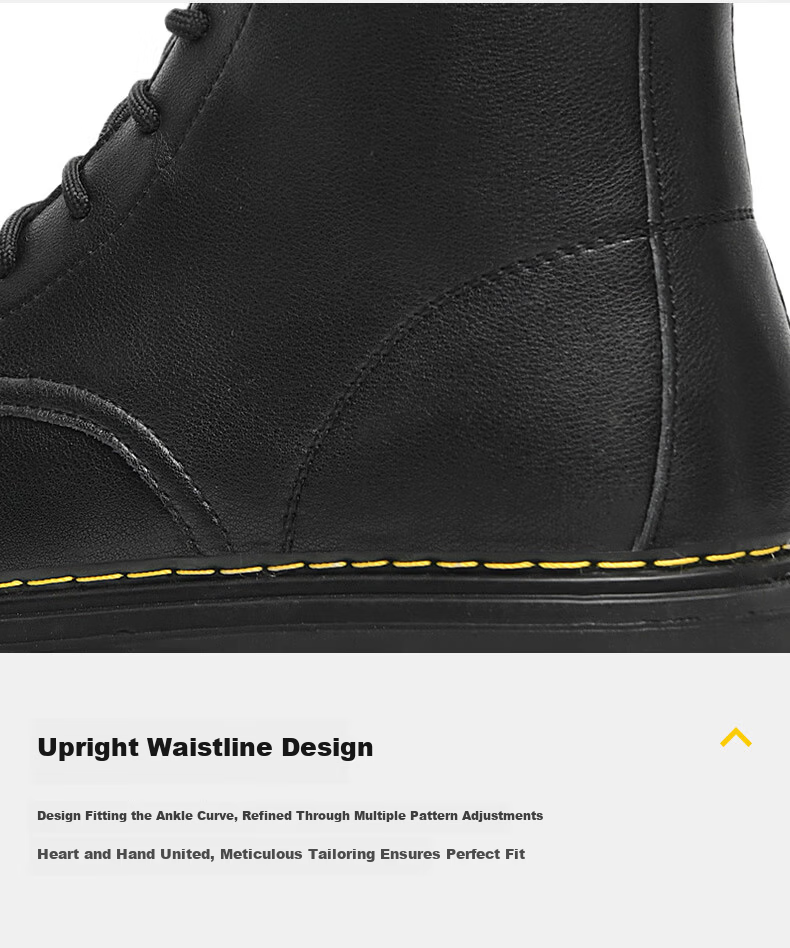 HLA Martin Boots for Men, Autumn And Winter Work Shoes, Men's Boots HAAGZM4EAE290, Black Fleece-Lined, Size 39 12