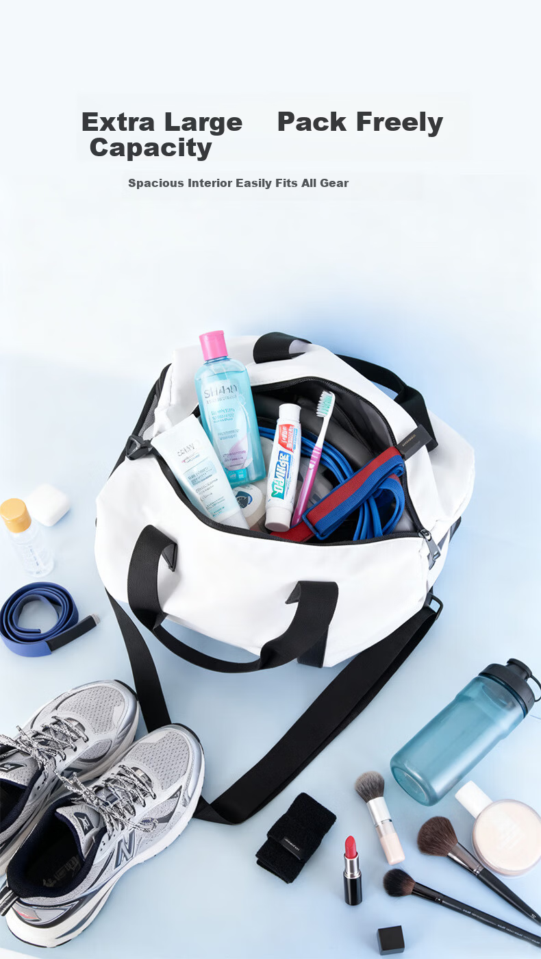 Keep Fitness Bag Large Capacity Wet and Dry Separation Travel Toiletry Bag Portable Handheld Luggage Shoulder Crossbody Bag 3