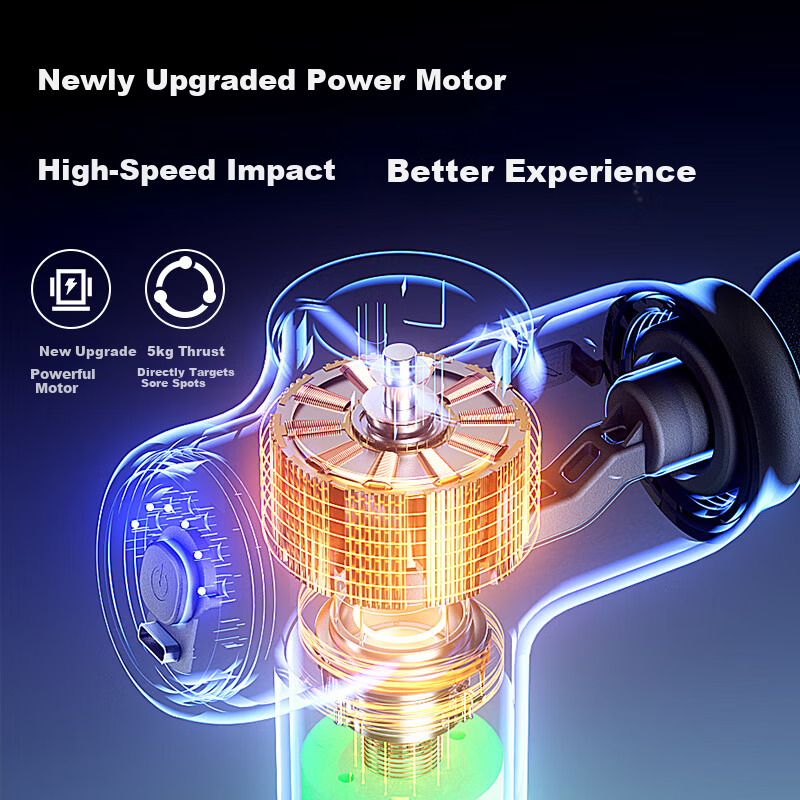Fascia Gun Massager Professional Muscle Massager Fitness Mini Home Portable Neck Massage Gun