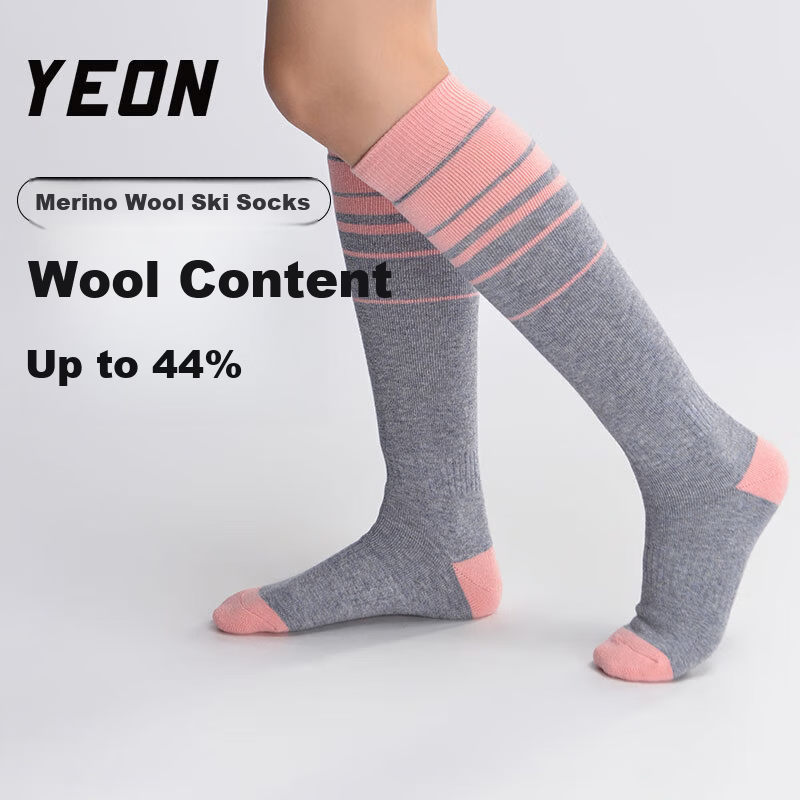 YEON Adult Ski Socks Youth Thickened Warm Wool Blend Cycling Socks YS-1001-S