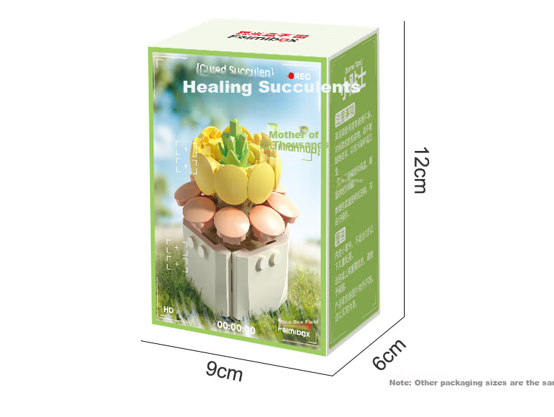 Femibox Compatible LEGO Children's Building Blocks Toy Flower Boys Girls Birthday Gift Succulent - Meat Cone S2281 18