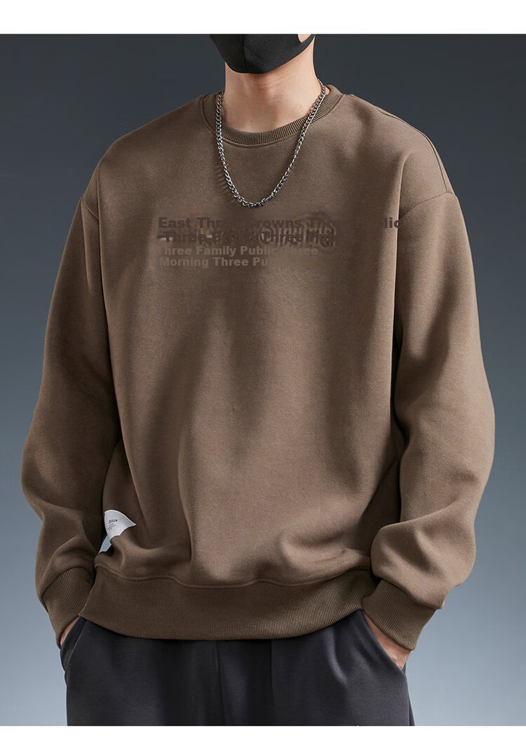 JEEP SPIRIT Men's Hoodie Jacket Autumn Winter Long Sleeve T-Shirt Trendy Sports Base Layer Casual Top 7