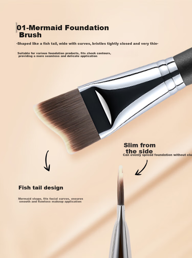 Ainoqi Master Series M318 Mermaid Foundation Brush Natural Blending Beginner Makeup Brush Tool Cangzhou 6