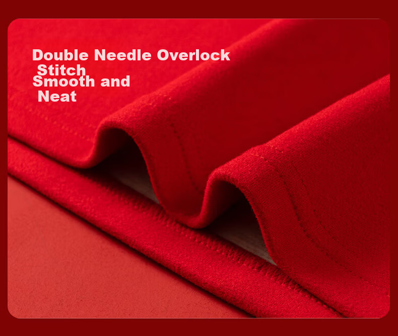 LangSha Women's Red Wool and Silk Thermal Underwear Set for the Year of the Horse - Autumn Top and Bottom Base Layer 23