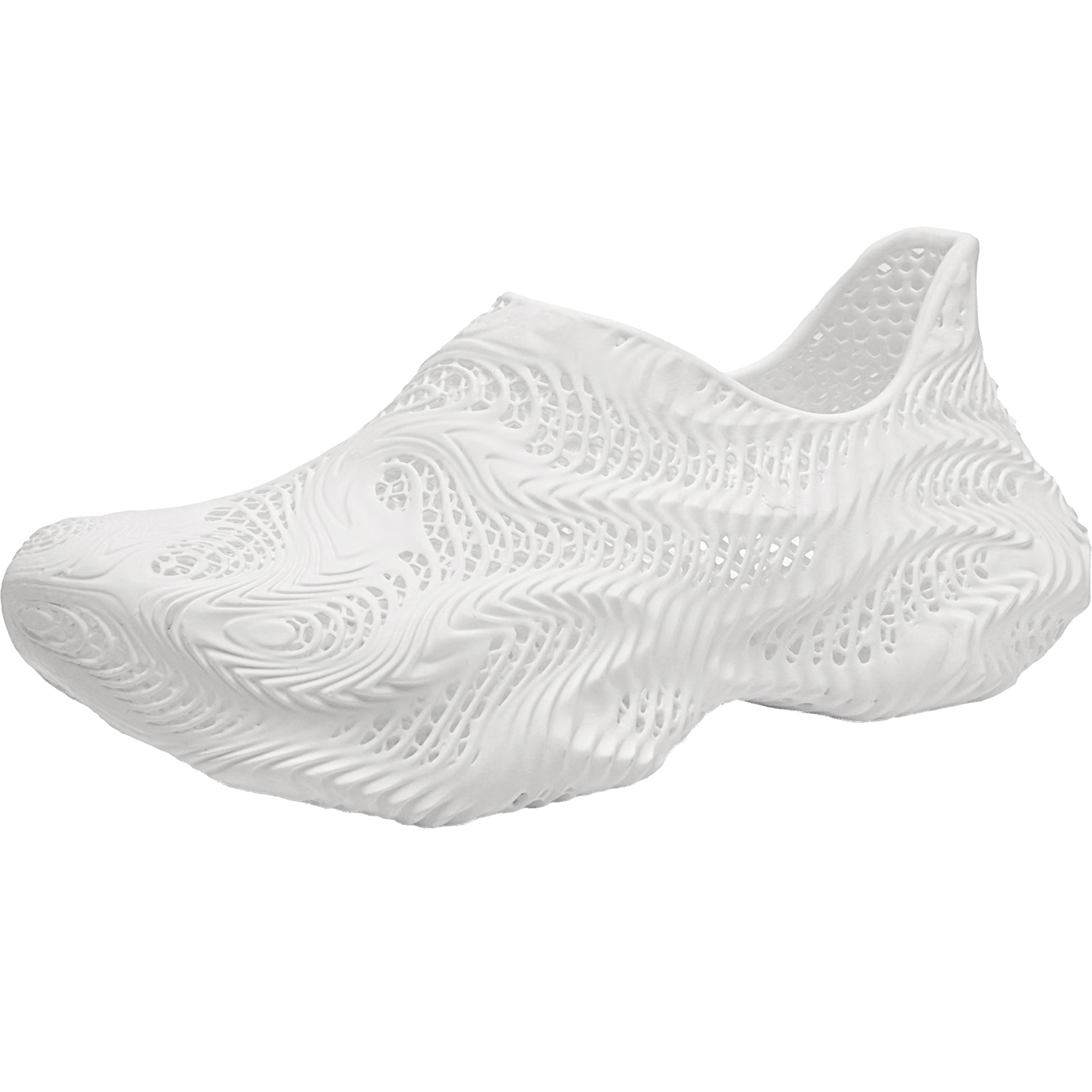 CABBEEN 2026 New Hollow-Out 3D Printed Men's Outdoor Sandals Off-White Size 38